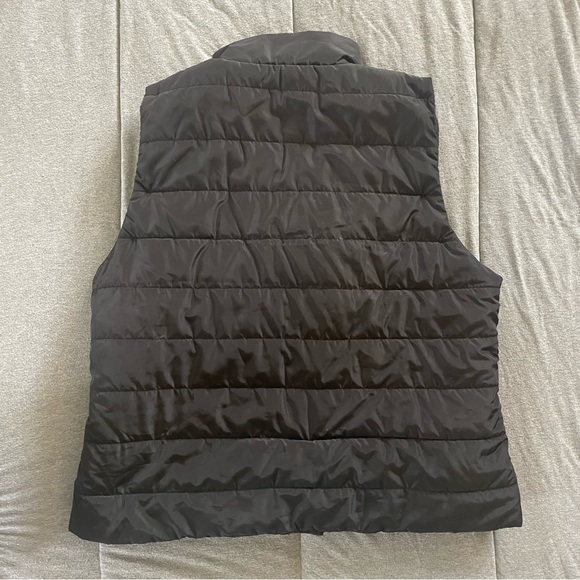 Michael Kors Black Puffer Vest with Gold Accents - Picture 4 of 4